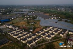 航拍重庆村民新居 如别墅小区