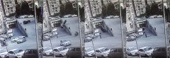 太吓人！越野车后溜，把母子撞下坎