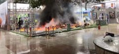 观音桥步行街一展位失火 官方通报情况