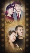 90后小伙给父母拍合影 再现27年前的青春