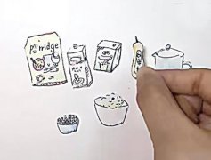 女大学生＂纸上做饭＂火了